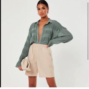 Missguided crinkle blouse